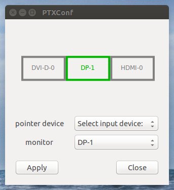 ptxconf config dialog